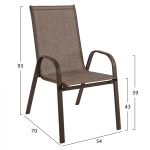 ΠΟΛΥΘΡΟΝΑ LEON ΜΕΤΑΛΛΙΚΗ ΜΕ ΚΑΦΕ TEXTLINE HM5000.02 55x72x91cm - Image 2
