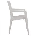 ΠΟΛΥΘΡΟΝΑ ΠΟΛΥΠΡΟΠΥΛΕΝΙΟΥ RATTAN HM5590.04 ΧΡΩΜΑ ΛΕΥΚΟ 58x55x87 cm. - Image 4