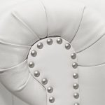 ΠΟΛΥΘΡΟΝΑ T.CHESTERFIELD HM3011.02 ΤΕΧΝΟΔΕΡΜΑ ΛΕΥΚΟ ΜΑΤ 110x90x73 εκ. - Image 4