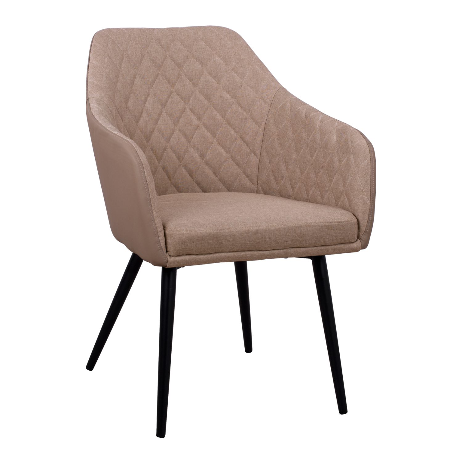polythronaki-fb9852207-me-yfasma-mpez-pu ΠΟΛΥΘΡΟΝΑΚΙ CHARLES HM8522.07 ΜΕ ΥΦΑΣΜΑ ΜΠΕΖ & PU ΜΠΕΖ 57x63x83Υ εκ. - Image 1