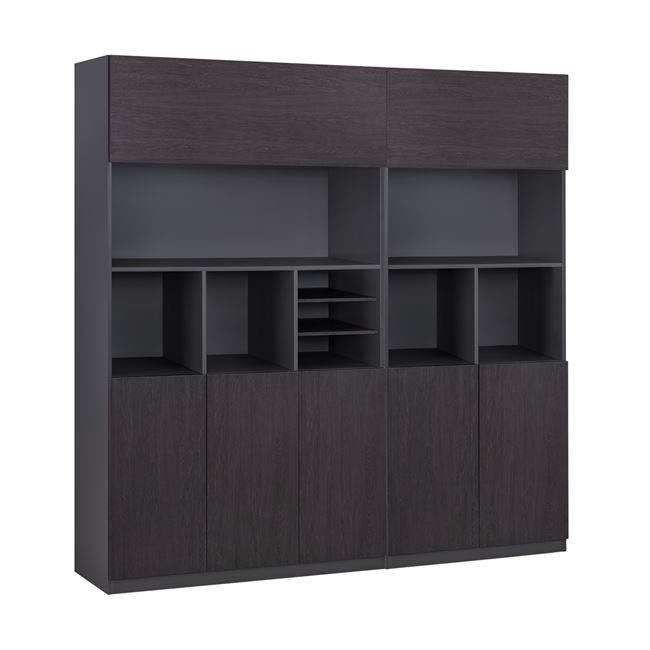 set-2-tmch-bibliothiki-grafeioy-epaggelm ΣΕΤ 2 ΤΜΧ ΒΙΒΛΙΟΘΗΚΗ ΓΡΑΦΕΙΟΥ ΕΠΑΓΓΕΛΜΑΤΙΚΗ ROSEWOOD HM11203 - Image 1