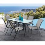 ΣΕΤ ΤΡΑΠΕΖΑΡΙΑΣ 7ΤΜΧ 160X90 BRUNO & 6 LEON ΠΟΛΥΘΡΟΝΑ HM5206.01 - Image 2