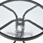 ΣΕΤ ΤΡΑΠΕΖΑΡΙΑΣ ΜΕΤΑΛΛΙΚΟ 3ΤΜΧ ΜΕ 2 ΚΑΡΕΚΛΕΣ & ΤΡΑΠΕΖΙ Φ60 ΓΚΡΙ HM5181.01 - Image 4