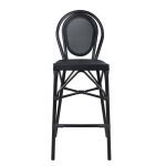ΣΚΑΜΠΩ ΑΛΟΥΜΙΝΙΟΥ AZARIA BAMBOO LOOK ΜΑΥΡΟ ΜΕ TEXTLINE HM5060 47x61x115 εκ. - Image 2