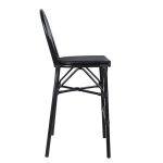 ΣΚΑΜΠΩ ΑΛΟΥΜΙΝΙΟΥ AZARIA BAMBOO LOOK ΜΑΥΡΟ ΜΕ TEXTLINE HM5060 47x61x115 εκ. - Image 3