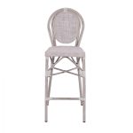 ΣΚΑΜΠΩ ΑΛΟΥΜΙΝΙΟΥ BAMBOO LOOK ΠΑΤΙΝΑ ΛΕΥΚΟ ΜΕ TEXTLINE HM5110 41x52x116 εκ. - Image 3