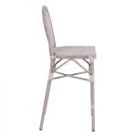 ΣΚΑΜΠΩ ΑΛΟΥΜΙΝΙΟΥ BAMBOO LOOK ΠΑΤΙΝΑ ΛΕΥΚΟ ΜΕ TEXTLINE HM5110 41x52x116 εκ. - Image 4