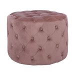ΣΚΑΜΠΟ KASSIE ΣΑΠΙΟ ΜΗΛΟ ΒΕΛΟΥΔΟ ΤΥΠΟΥ CHESTERFIELD HM8406.02 Φ60x43Υ εκ. - Image 2