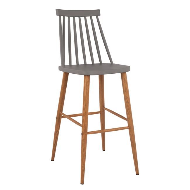 skampo-mpar-hm845910-vanessa-se-gkri-chr ΣΚΑΜΠΟ ΜΠΑΡ HM8459.10 VANESSA ΣΕ ΓΚΡΙ ΧΡΩΜΑ 43x49x107 εκ. - Image 1