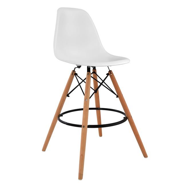 skampo-mpar-renata-hm017301-leyko-58x56x ΣΚΑΜΠΟ ΜΠΑΡ RENATA HM0173.01 ΛΕΥΚΟ 58x56x107Υ εκ. - Image 1