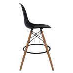 ΣΚΑΜΠΟ ΜΠΑΡ RENATA HM0173.02 ΜΑΥΡΟ 47x50x108Υ εκ. - Image 3