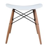 ΣΚΑΜΠΩ ΞΥΛΙΝΑ ΠΟΔΙΑ ΤΟΝΙΑ HM0109.01 ΛΕΥΚΟ 47x34.5x46.5 εκ. - Image 2