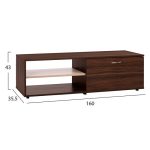 ΣΥΝΘΕΣΗ ΤΗΛΕΟΡΑΣΗΣ AMALFI ΚΑΡΥΔΙ-ΜΠΕΖ HM2320.03 160x35,5x180εκ. - Image 3