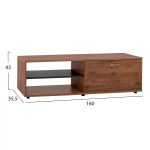 ΣΥΝΘΕΣΗ ΤΗΛΕΟΡΑΣΗΣ AMALFI ΜΟΚΑ-ΓΚΡΙ HM2320.02 160x35,5x180εκ. - Image 3