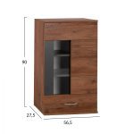 ΣΥΝΘΕΣΗ ΤΗΛΕΟΡΑΣΗΣ AMALFI ΜΟΚΑ-ΓΚΡΙ HM2320.02 160x35,5x180εκ. - Image 4