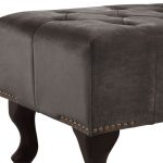 ΤΑΜΠΟΥΡΕ ΥΠΟΠΟΔΙΟ HM226.10 ΓΚΡΙ ΒΕΛΟΥΔΟ T.CHESTERFIELD EMMA 80x46x42Y εκ. - Image 4