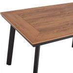 ΤΡΑΠΕΖΙ ΑΛΟΥΜΙΝΙΟΥ TABER ΑΝΘΡΑΚΙ ΜΕ ΕΠΙΦΑΝΕΙΑ POLYWOOD HM5562.02 120x80x72,5Υ ΕΚ. - Image 4