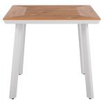ΤΡΑΠΕΖΙ ΑΛΟΥΜΙΝΙΟΥ TABER ΛΕΥΚΟ ΜΕ ΕΠΙΦΑΝΕΙΑ POLYWOOD HM5563.01 80x80x73Υ ΕΚ. - Image 3