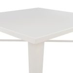 ΤΡΑΠΕΖΙ ΜΕΤΑΛΛΙΚΟ MILK WHITE ΜΑΤ HM0608.21 80X80X76 - Image 4