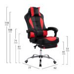 ΠΟΛΥΘΡΟΝΑ GAMING HM1055.01 SYNCHRO ΜΑΥΡΟ & ΚΟΚΚΙΝΟ PU 62x77x118 εκ. - Image 2