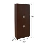 ΒΙΒΛΙΟΘΗΚΗ ΓΡΑΦΕΙΟΥ ΕΠΑΓΓΕΛΜΑΤΙΚΗ WENGE 80Χ40Χ190Υ HM10207.12 - Image 2