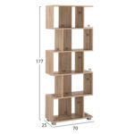 ΒΙΒΛΙΟΘΗΚΗ ΜΕΛΑΜΙΝΗΣ EZIR HM2385.02 SONAMA 70x25x177Υ εκ. - Image 2