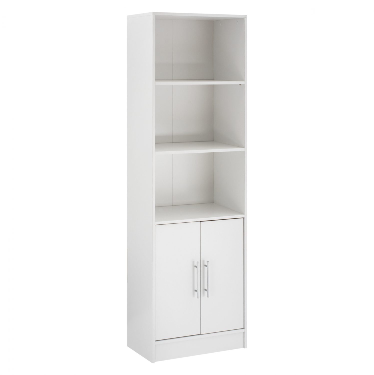 bibliothiki-melaminis-hm202705-se-leyki ΒΙΒΛΙΟΘΗΚΗ ΜΕΛΑΜΙΝΗΣ ENSLEY HM2027.05 ΣΕ ΛΕΥΚΗ ΑΠΟΧΡΩΣΗ 60x30x180 εκ. - Image 1