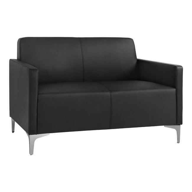 kanapes-2thesios-nellie-hm315921-me-mayr ΚΑΝΑΠΕΣ 2ΘΕΣΙΟΣ NELLIE HM3159.21 ΜΕ ΜΑΥΡΟ PU 113x71x71Υ εκ. - Image 1