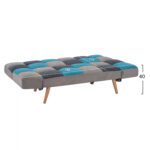 ΚΑΝΑΠΕΣ ΚΡΕΒΑΤΙ MULTICOLOR 3ΘΕΣΙΟΣ HM3167.11 182Χ80Χ88Υ εκ. - Image 3