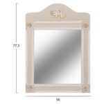 ΚΑΘΡΕΠΤΗΣ MELODY HM7009.02 ΛΕΥΚΟΣ ΓΚΡΙ ΠΑΤΙΝΑ 56Χ77.50 εκ. - Image 2