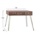 ΚΟΝΣΟΛΑ KAITLYN HM8653 ΚΑΡΥΔΙ ΜΕ ΧΡΥΣΟ 120x55x79,5Y εκ. - Image 2