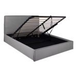 ΚΡΕΒΑΤΙ ALLIE HM584.01 160x200 εκ. ΜΕ ΑΠΟΘΗΚΕΥΤΙΚΟ ΧΩΡΟ ΓΚΡΙ ΥΦΑΣΜΑ - Image 4