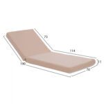 ΜΑΞΙΛΑΡΙ ΞΑΠΛΩΣΤΡΑΣ POLYESTER SIFNOS ΜΠΕΖ HM11235.01P 190x70x11 εκ. - Image 2