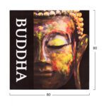 ΠΙΝΑΚΑΣ ΚΑΜΒΑΣ BUDDHA HM7156.01 80X80X2.5 εκ. - Image 2