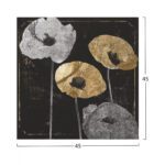 ΠΙΝΑΚΑΣ ΚΑΜΒΑΣ GOLDEN FLOWERS HM7199.01 45x45x3 EK. - Image 2