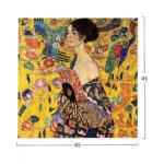 ΠΙΝΑΚΑΣ ΚΑΜΒΑΣ ΤΥΠΟΥ LADY WITH FAN HM7199.04 45x45x3 εκ. - Image 2