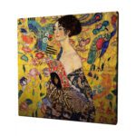 ΠΙΝΑΚΑΣ ΚΑΜΒΑΣ ΤΥΠΟΥ LADY WITH FAN HM7199.04 45x45x3 εκ. - Image 4