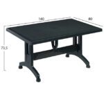 ΣΕΤ 5ΤΜΧ ΤΡΑΠΕΖΙ & ΚΑΡΕΚΛΕΣ ΠΟΛΥΠΡΟΠΥΛΕΝΙΟΥ ΣΕ ΧΡΩΜΑ ΚΥΠΑΡΙΣΣΙ HM10579.05 - Image 2