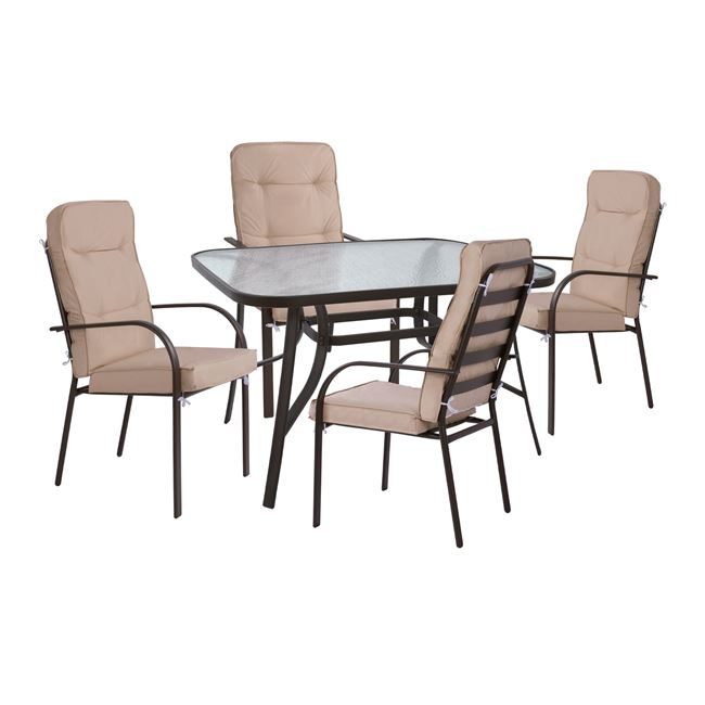 set-5tmx-trapezi-metalliko-me-karekles-m ΣΕΤ 5TMX ΤΡΑΠΕΖΙ ΜΕΤΑΛΛΙΚΟ ΜΕ ΚΑΡΕΚΛΕΣ ΜΕΤΑΛΛΙΚΕΣ ENDIKA ΚΑΦΕ HM10563.02 - Image 1