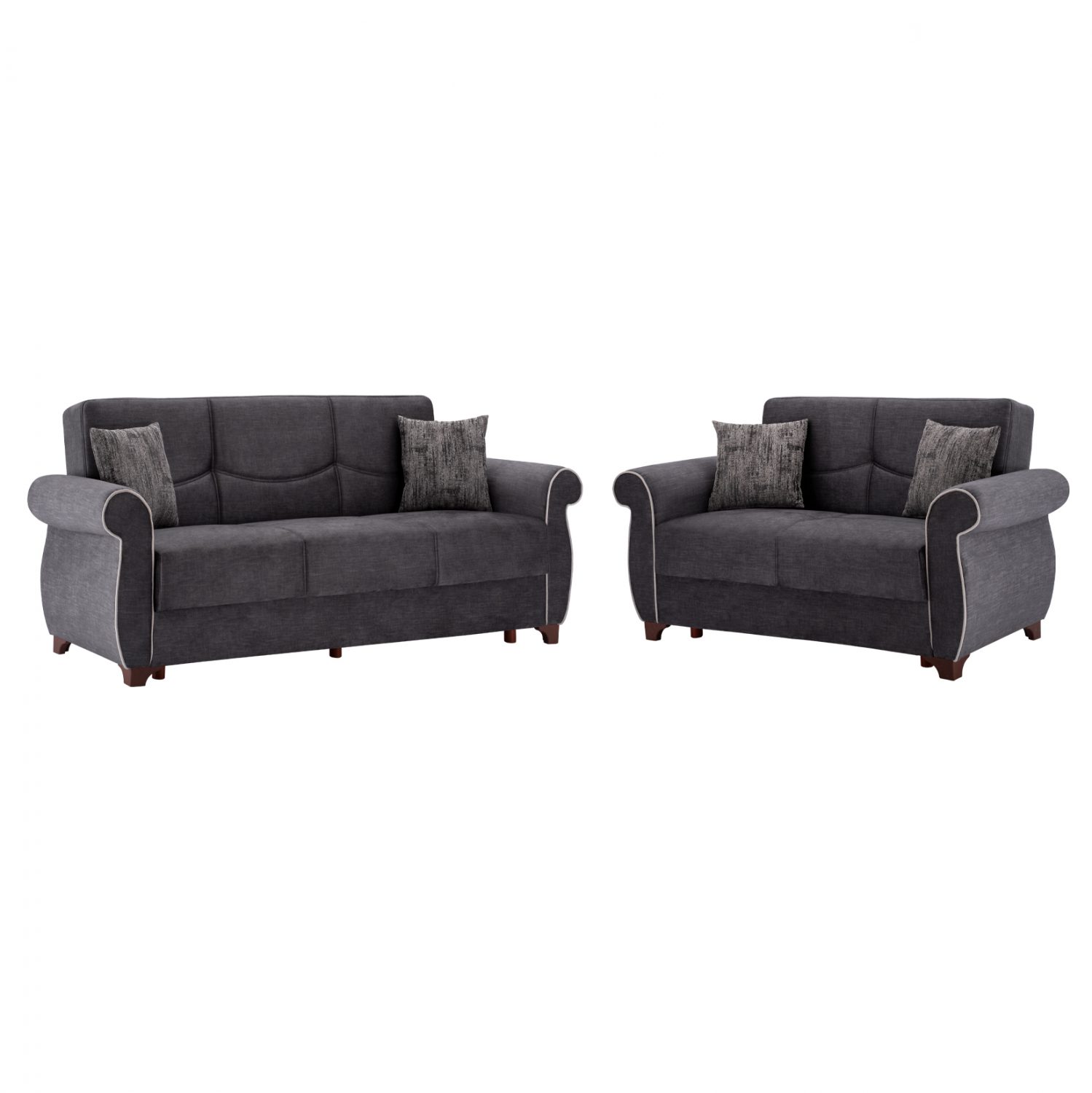 set-salonioy-2tmch-2thesios-3thesios-kan ΣΕΤ ΣΑΛΟΝΙΟΥ 2ΤΜΧ 2ΘΕΣΙΟΣ & 3ΘΕΣΙΟΣ ΚΑΝΑΠΕΣ MILAS HM3068.11 ΓΚΡΙ - Image 1
