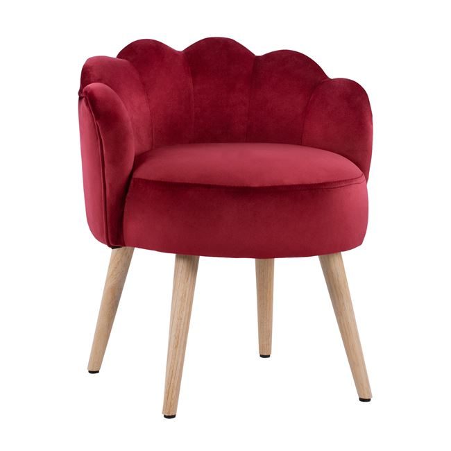 skampo-me-plati-elise-hm862806-apo-kokki ΣΚΑΜΠΟ ΜΕ ΠΛΑΤΗ ELISE HM8628.06 ΑΠΟ ΚΟΚΚΙΝΟ ΒΕΛΟΥΔΟ 55x52x60Υ εκ. - Image 1
