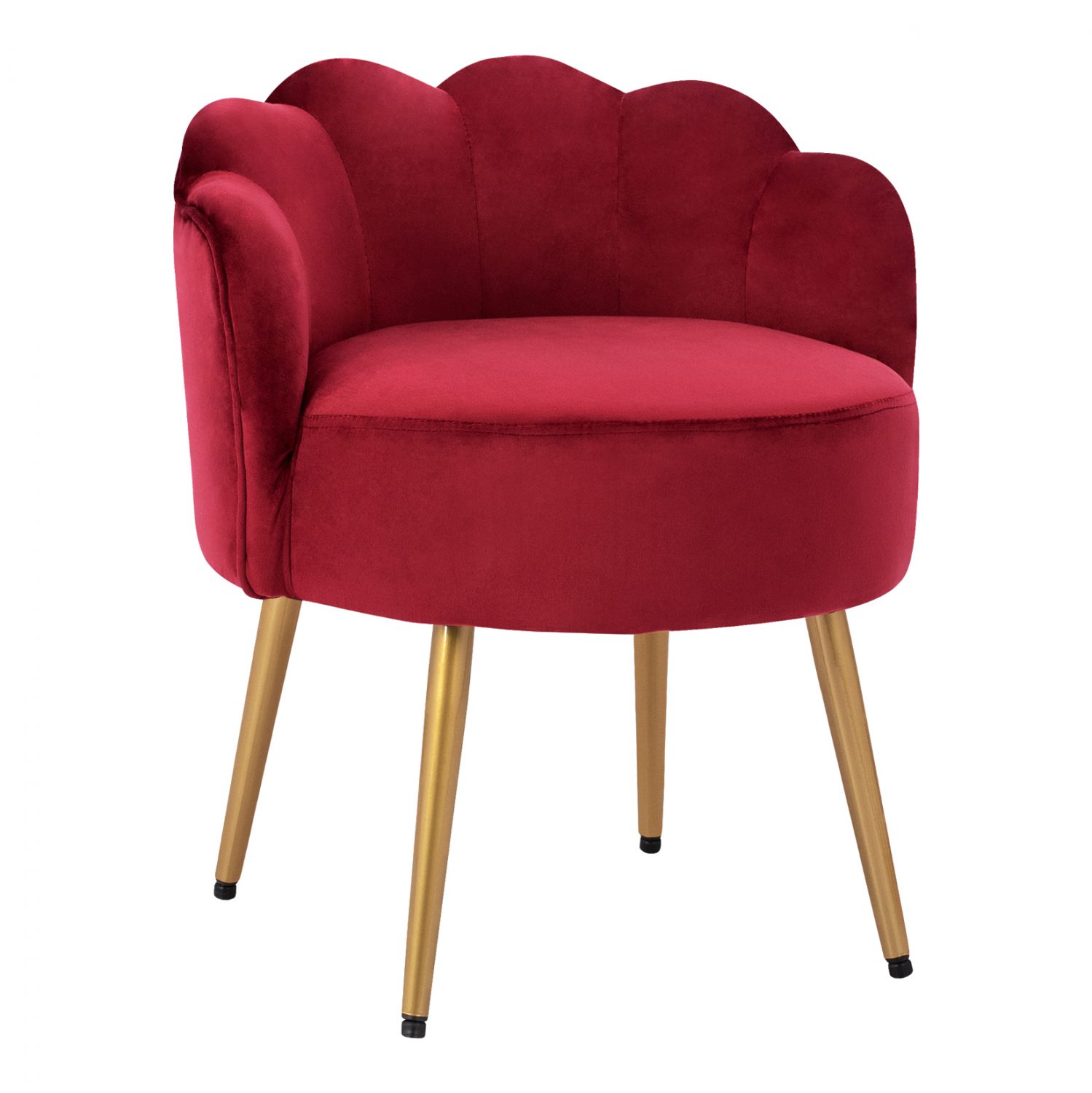 skampo-me-plati-elise-hm862816-apo-kokki ΣΚΑΜΠΟ ΜΕ ΠΛΑΤΗ ELISE HM8628.16 ΑΠΟ ΚΟΚΚΙΝΟ ΒΕΛΟΥΔΟ & ΧΡΥΣΑ ΠΟΔΙΑ 55x53x63Υ εκ. - Image 1
