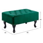 ΤΑΜΠΟΥΡΕ ΥΠΟΠΟΔΙΟ ΚΥΠΑΡΙΣΣΙ ΒΕΛΟΥΔΟ T.CHESTERFIELD EMMA HM226.03 80x45x40Y εκ. - Image 2