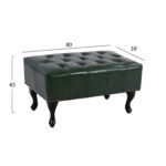 ΤΑΜΠΟΥΡΕ ΥΠΟΠΟΔΙΟ ΚΥΠΑΡΙΣΣΙ PU T.CHESTERFIELD EMMA 80x45x39Y εκ.HM226.08 - Image 2