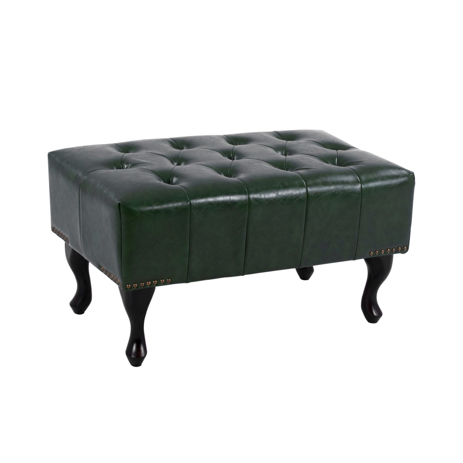tampoyre-ypopodio-kyparissi-pu-tchesterf ΤΑΜΠΟΥΡΕ ΥΠΟΠΟΔΙΟ ΚΥΠΑΡΙΣΣΙ PU T.CHESTERFIELD EMMA 80x45x39Y εκ.HM226.08 - Image 1