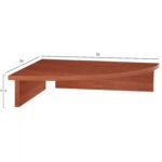 ΒΑΣΗ ΟΘΟΝΗΣ DEVON ΓΡΑΦΕΙΟΥ ΤΡΙΓΩΝΗ APPLE WOOD HM2451.04 50x50x11.6Υεκ. - Image 2
