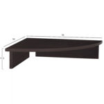 ΒΑΣΗ ΟΘΟΝΗΣ DEVON ΓΡΑΦΕΙΟΥ ΤΡΙΓΩΝΗ ΒΕΓΓΕ HM2451.02 50x50x11.6Υ εκ. - Image 2