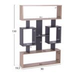 ΒΙΒΛΙΟΘΗΚΗ CHANDLER HM8769.02 90X19.5X130 ΓΚΡΙ - Image 2