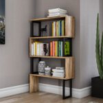 ΒΙΒΛΙΟΘΗΚΗ INGRID ΚΑΡΥΔΙ ΜΕ ΜΑΥΡΟ ΣΚΕΛΕΤΟ HM8867.01 80x22x128 εκ. - Image 2