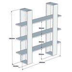 ΒΙΒΛΙΟΘΗΚΗ CORNELIA ΜΕΛΑΜΙΝΗΣ HM9026.01 ΚΑΡΥΔΙ 120x23,2x120Y εκ. - Image 2